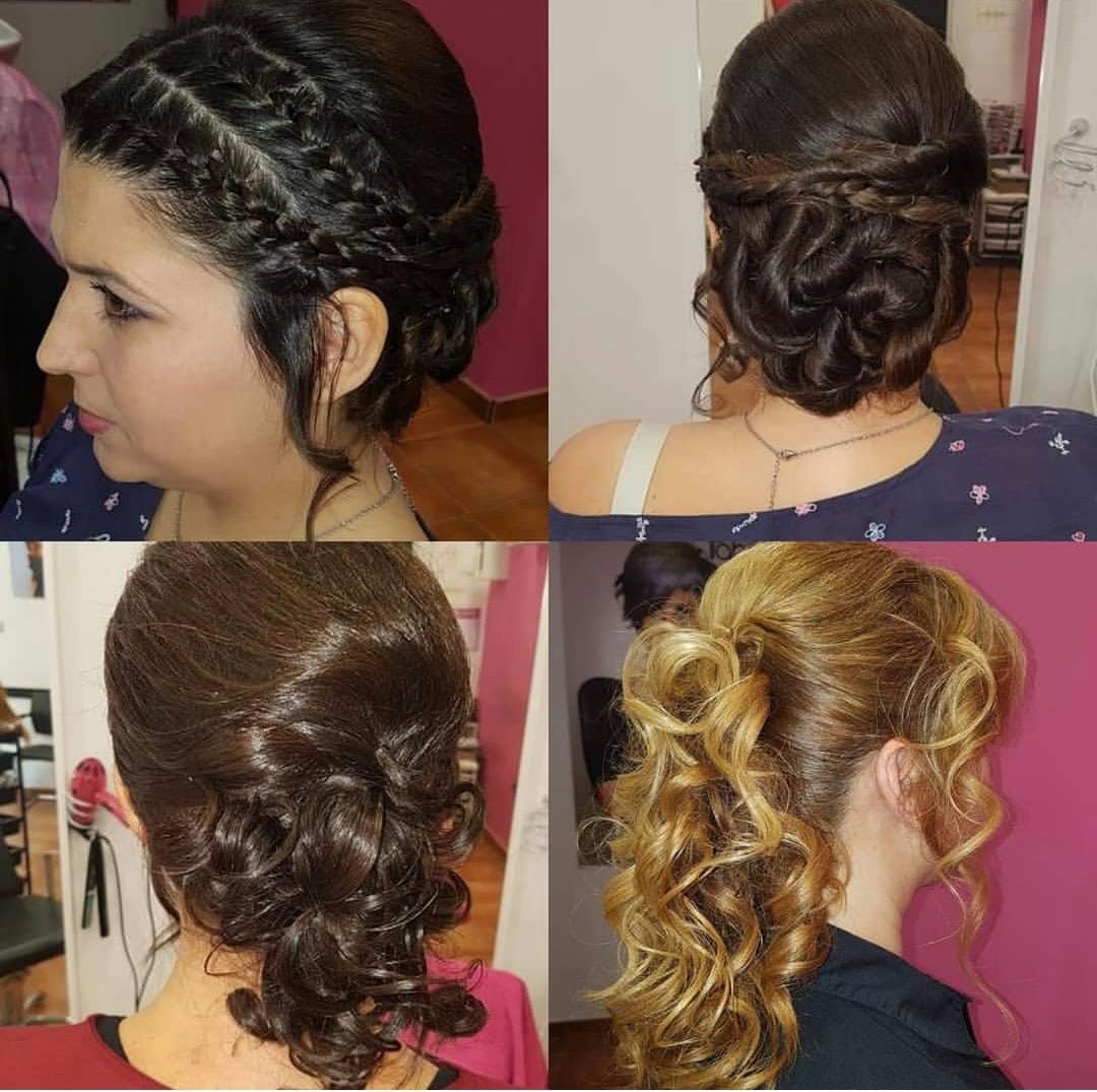 Colección de recogidos con trenzas y ondas