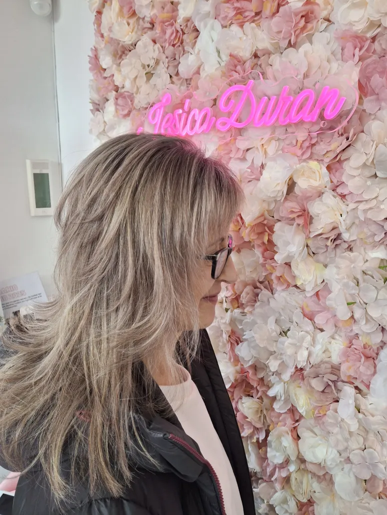 Mechas rubias y balayage — trabajo del salón