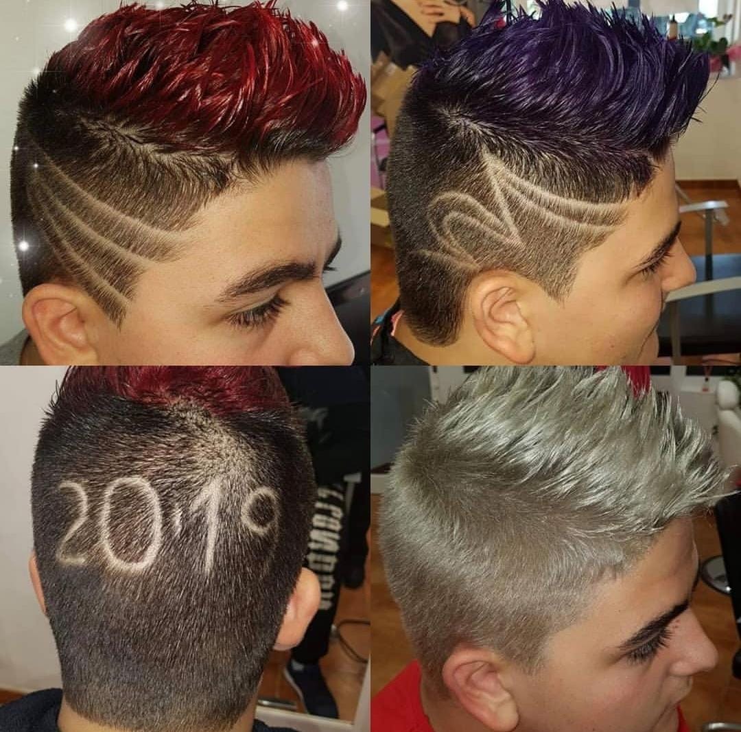 Collage de cortes creativos con diseños y color fantasía en Jesica Durán
